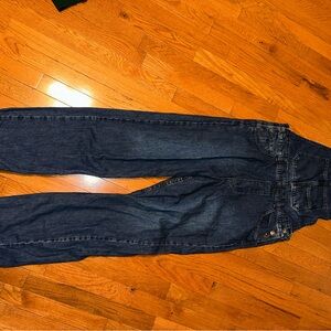 Free People We The Free Ziggy Denim Overalls Size Medium